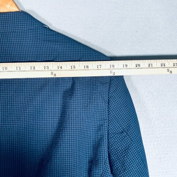 Hugo Boss Blazer Mens 38R Blue Wool Blend Gingham Plaid Sport Coat Jacket - Picture 11 of 15